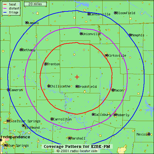 KZBK Regional Coverage Area KZBK Regional Coverage Area